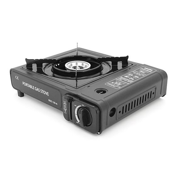 Портативна газова плита BK-155A, Black, Box | Зображення 2