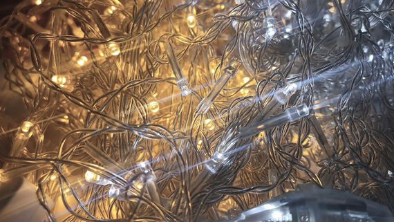 Гірлянда штора Водоспад на вікно Теплий білий колір свічення, 3х2м 240 LED з конектором | Зображення 5