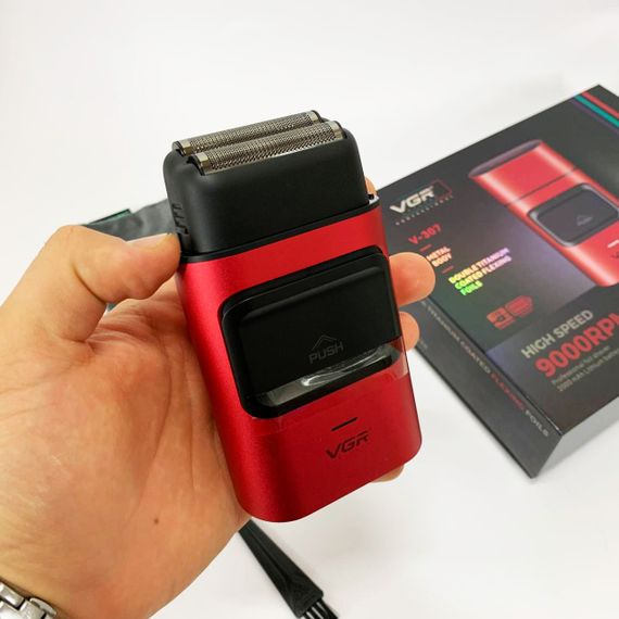 Чоловіча акумуляторна електробритва VGR, Бездротова електробритва для бороди Професійна UG-78 | Зображення 4