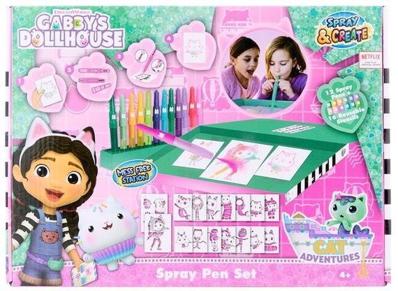 Набір Спрей-ручки з трафаретами Disney GABBY'S DOLLHOUSE Делюкс (GD23368)