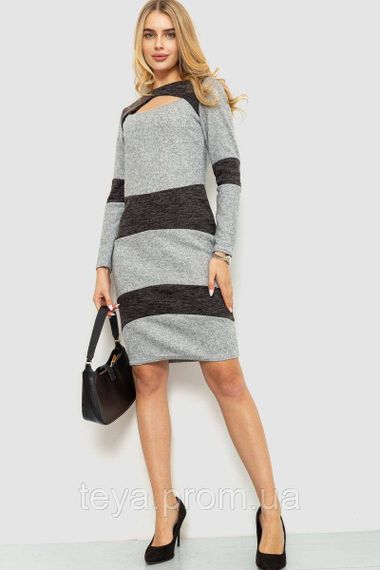 Стильна жіноча сукня два кольори сезон демісезон колір сірий FG_01183