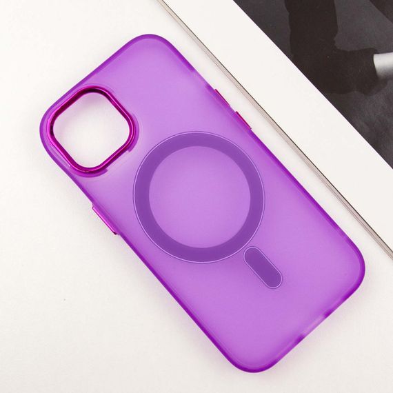 Чохол TPU+PC Lily with MagSafe для Apple iPhone 15 (6.1") Purple | Зображення 2