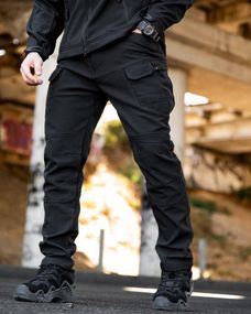 Городские тактические штаны MAXIMUS софтшел  black ПП7981