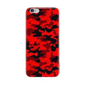 Чохол з унікальним дизайном для Iphone SE 2 2020 / Iphone SE 3 2022 / Iphone 8 / Iphone 7 З принтом «Червоно-чорний камуфляж»