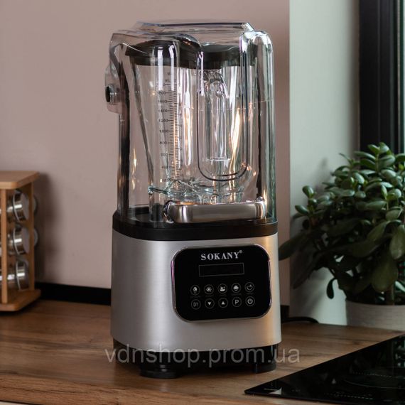 Безшумний блендер Sokany з 2-літровою чашею для смузі та коктейлів, портативний 8000 Вт SK-03024 | Зображення 8