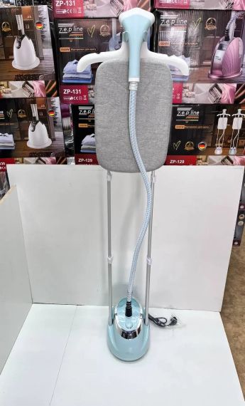 Голубой  Отпариватель вертикальный для одежды со стойкой Zepline ZP-129 3000W | Зображення 2