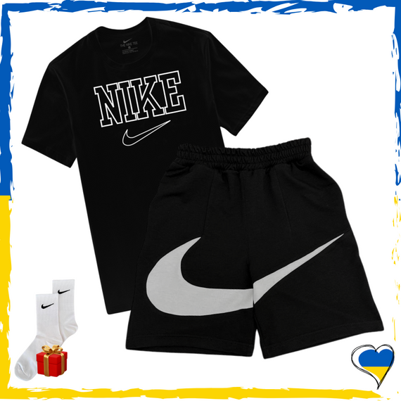 Комплект шорти Nike Big Swoosh та футболки 2шт Nike. Комплект Найк Біг Свуш XS/S | Зображення 4