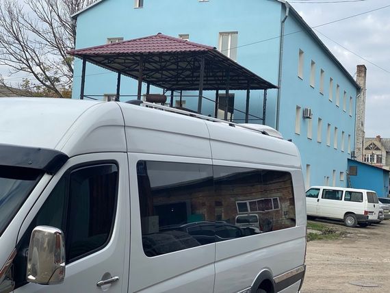 Рейлинги DD (2 шт, алюм) 265 см, Черный мат для Nissan Interstar 2004-2010 гг | Зображення 3