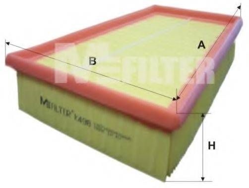 Фільтр повітряний RENAULT Megane (вир-во M-filter) MFILTER K498 на RENAULT MEGANE II (BM0/1_, CM0/1_)