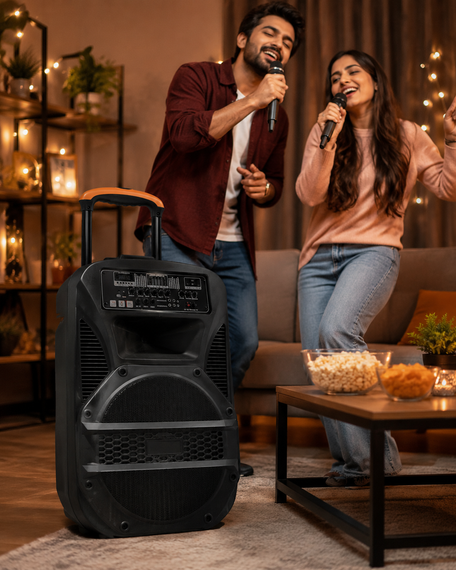 Портативная колонка BT 115 / Портативная колонка Su-Kam BT115D / Bluetooth, USB, FM акустична караоке-система | Зображення 3