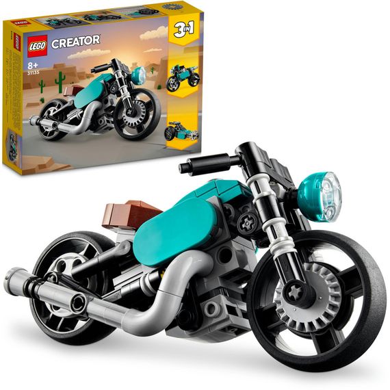 Конструктор LEGO Creator Вінтажний мотоцикл 128 деталей (31135) | Зображення 8