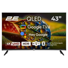 2E 43A77Q 43” дюйма 3840x2160 QLED Google TV Телевізор - Монітори