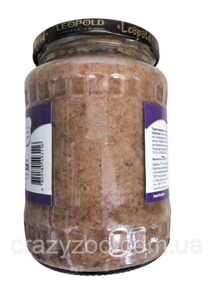 Вологий корм для собак Леопольд м'ясний раціон ягня 720 г | Зображення 1