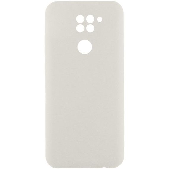 Чехол Silicone Cover Lakshmi Full Camera (AAA) для Xiaomi Redmi Note 9 / Redmi 10X Белый / White
