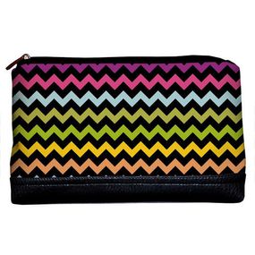 Косметичка дорожня жіноча Lovely Разноцветные зигзаги 26x15x8 см