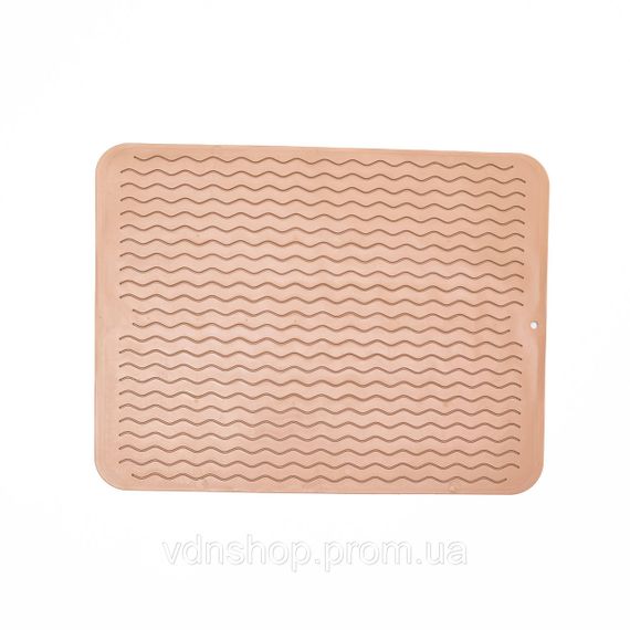 Кухонний силіконовий килимок з протиковзкою поверхнею 40×30 см Бежевий HP-42-9BE | Зображення 2