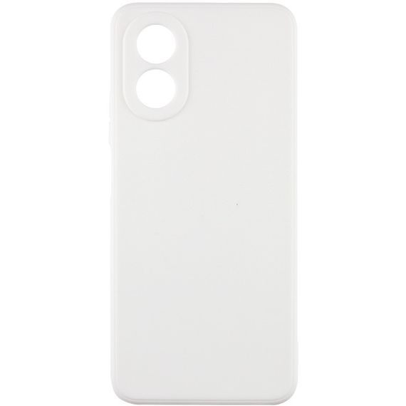 Силиконовый чехол Candy Full Camera для Oppo A78 4G Белый / White
