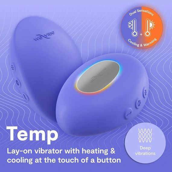 Кліторальний вібратор We-Vibe Temp Lavender Blue з функцією нагрівання та охолодження, синій Sex Aura | Зображення 7
