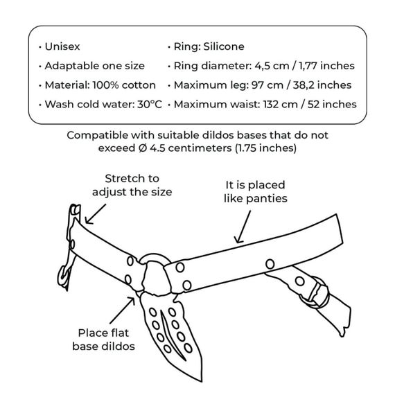 Джинсові трусики для страпона Adrien Lastic - Lastic Strap-on | Зображення 4