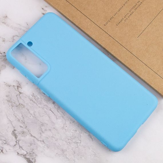 Силіконовий чохол Candy для Samsung Galaxy S21+ Блакитний | Зображення 3