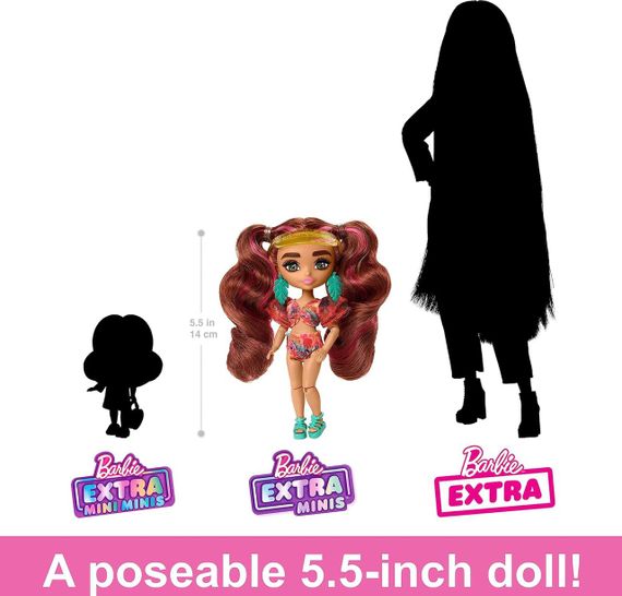Лялька Барбі Екстра Мініс Подорож Пляж Оригінал Barbie Extra Fly Minis Travel Beach Look | Зображення 4