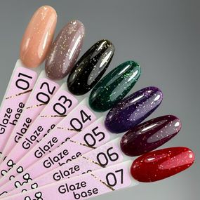 База для гель-лаку Toki-Toki Glaze Base GL01 с поталью 5мл