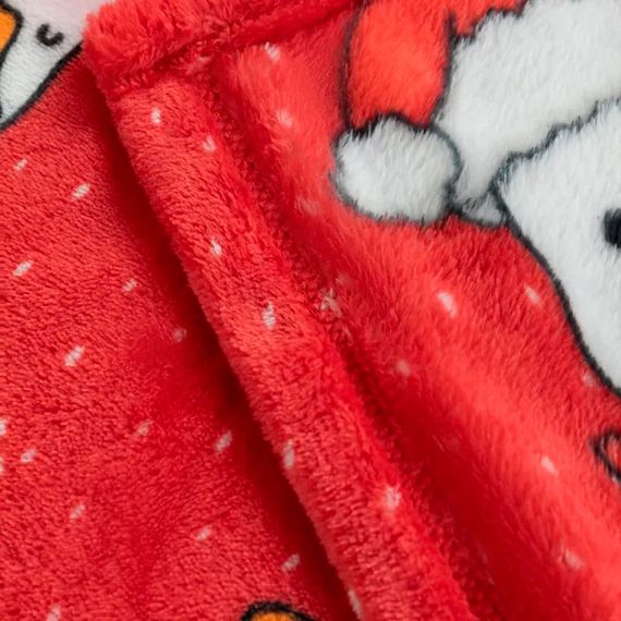 Плед фліс Новорічні гусенята 150x200 см Love You | Зображення 4