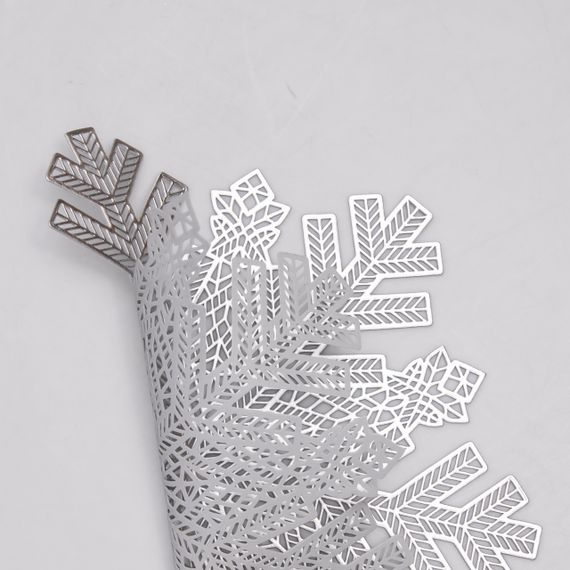 Коврик для сервировки стола Snowflake 38 см серебро HP-36327-21 | Зображення 1