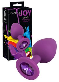 Анальная пробка - Colorful Joy Jewel Purple Plug Medium sexstyle