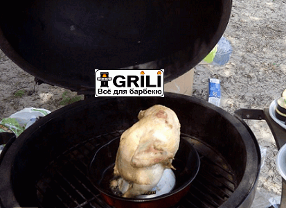 Керамічна стійка для курки Sittin Chicken Big Green Egg (SC / 119766) Код: 003089 | Зображення 1