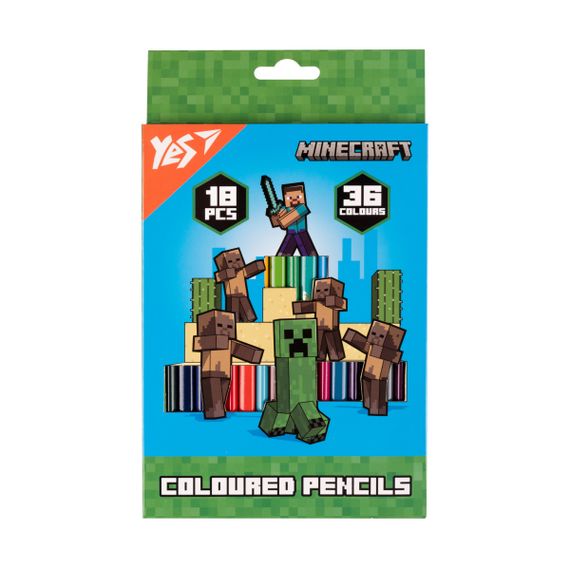 Набір кольорових олівців YES Minecraft Heroes 290750 36 кольорів