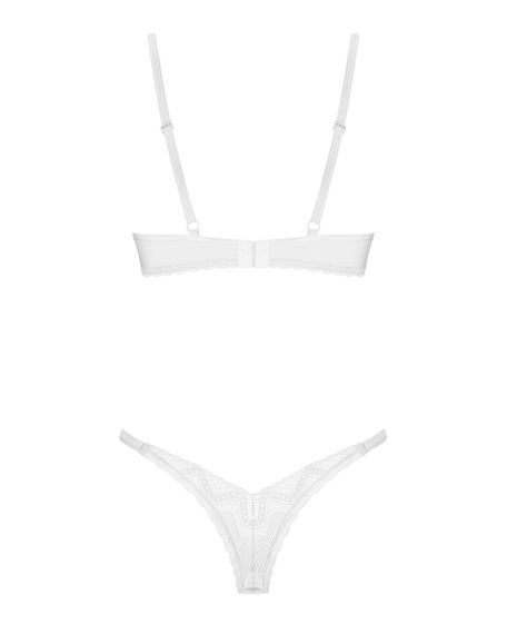 Комплект Obsessive Alissium 2-pcs set, XS/S, мереживо, ліф з м’якою чашкою, трусики танга Sex Aura | Зображення 6