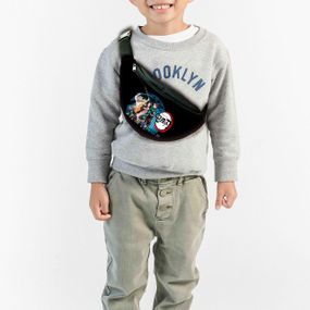 Сумка-бананка детская Клинок,рассекающий демонов ,Аниме 32х15см,через плечо для мальчика (00295)