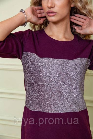 Якісна жіноча сукня два кольори сезон весна-літо колір бордовий FG_00341 | Зображення 3