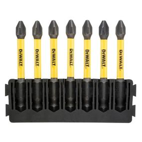 Набор бит DeWALT в касете для Tough Case, FlexTorq, L = 57 мм, бита Рh2 - 7 шт, (DT70817)