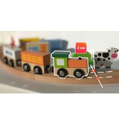 Железная дорога Viga Toys 39 деталей (50266) | Зображення 1
