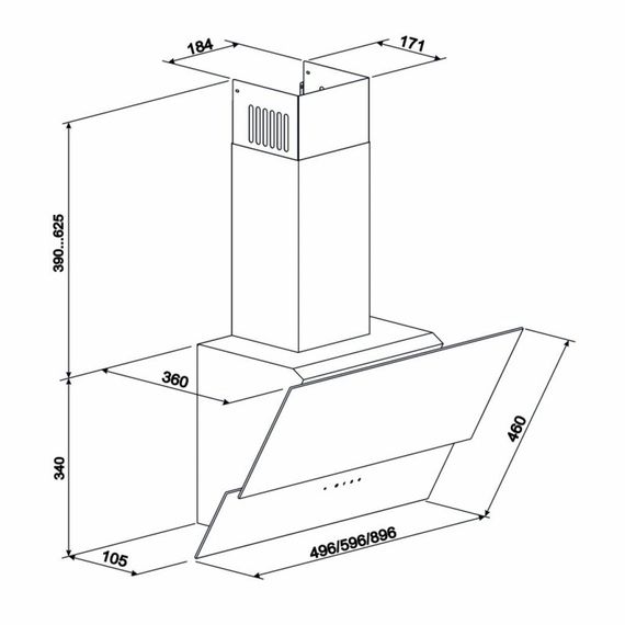 Витяжка кухонна Eleyus Element 700 60 BG | Зображення 8