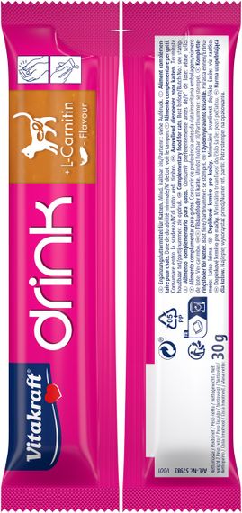 Ласощі для котів з лососем Vitakraft Drink Salmon, 5 шт х 30 гр | Зображення 4