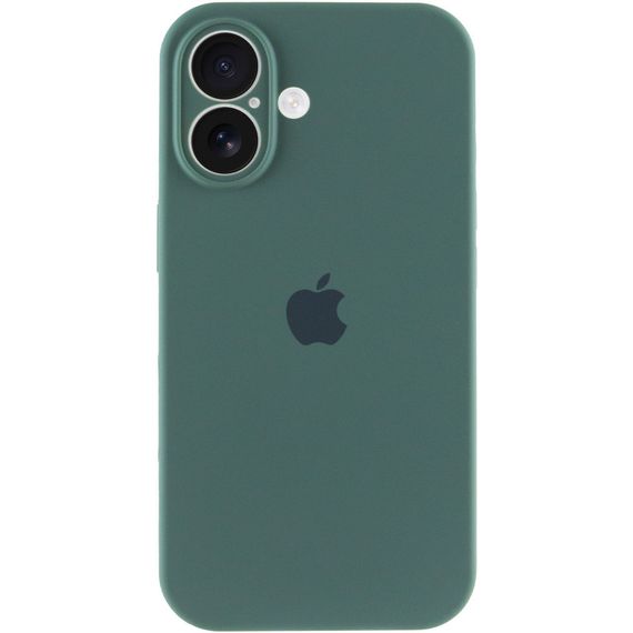 Чохол Silicone Case Full Camera Protective (AA) для Apple iPhone 16 (6.1") Зелений / Pine green | Зображення 1