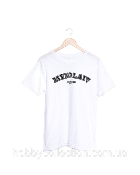 Футболка жіноча із патріотичним принтом "Mykolaiv Ukraine 1789" біла | Зображення 2