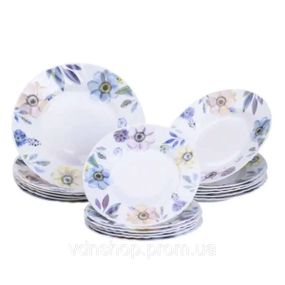 Столовый сервиз фарфоровый на 6 персон 18 предметов Белый HP-7-717