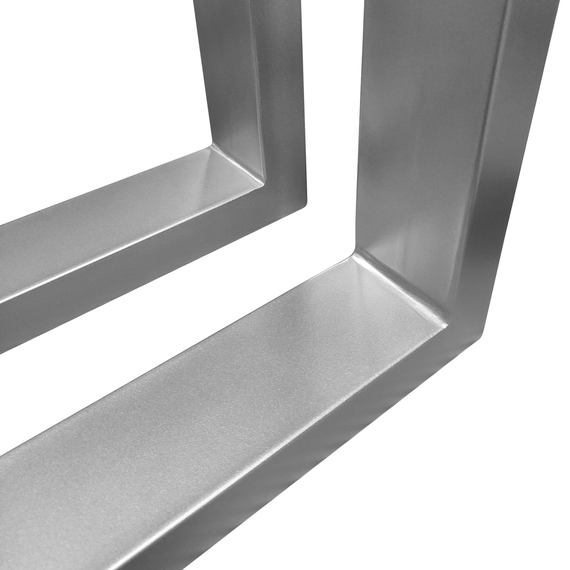 Опора для столу з металу 600×80mm, H=730mm (профільна труба: 80x20mm) Сірий | Зображення 3