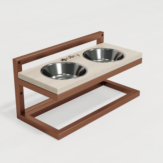 Миски на регульованій підставці для маленьких собак Hollky Flex S (2 × 0.450 л) FS-422523-GLWH | Зображення 5