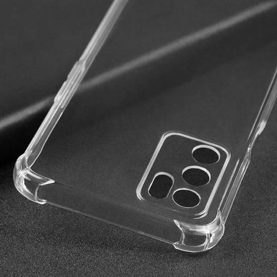 TPU чохол GETMAN Ease logo посилені кути Full Camera для Oppo A16s / A16 / A54s Безбарвний (прозорий) | Зображення 3