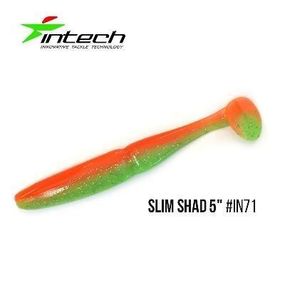 Силиконовая приманка, Съедобный силикон Intech Интеч Slim Shad 5" 5 шт IN71