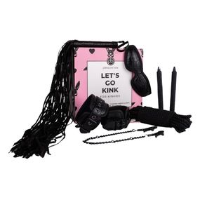 Набор БДСМ Pleasure Box Lets Go Kink наручники, маска, флогер, зажимы, веревка, свечи, 7 предметов Sex Aura