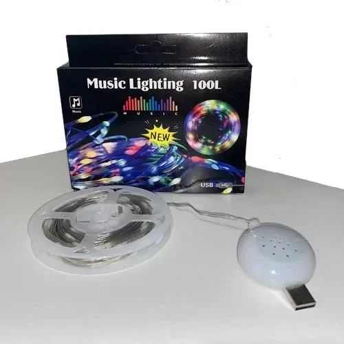 Гирлянда музыкальная с динамиком USB 10 м | Зображення 3