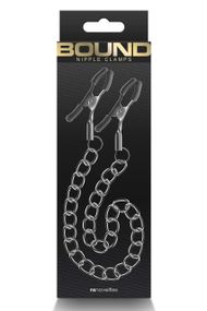 Зажимы для сосков - Bound Nipple Clamps Dc2 Gunmetal sexstyle