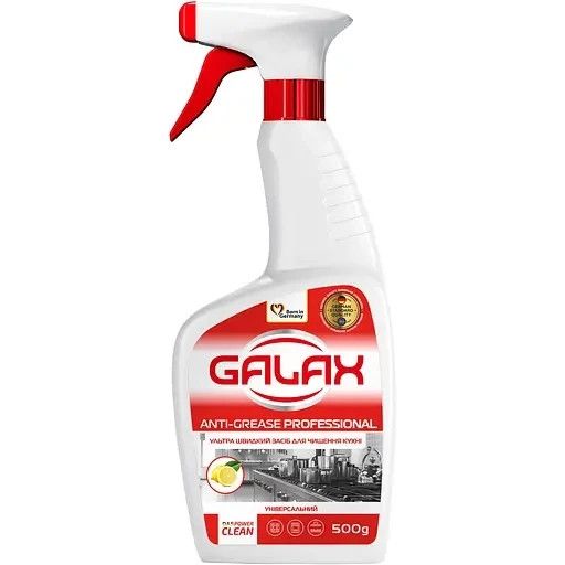 Средство Galax das PowerClean Professional для удаления жира из кухонных поверхностей 500 г