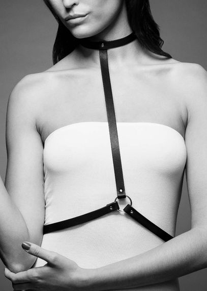Стильная портупея из экокожи Bijoux Indiscrets MAZE - I Harness, Черный, One Size, ONE SIZE | Зображення 4